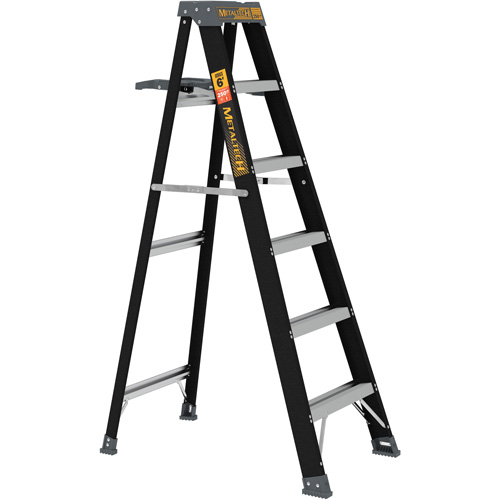 Step Ladder with Paint Tray, 6', Fibreglass, 250 lbs. Capacity, Type 1 Mukwa Safety Services