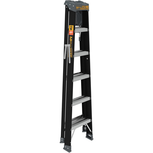 Step Ladder with Paint Tray, 6', Fibreglass, 250 lbs. Capacity, Type 1 Mukwa Safety Services