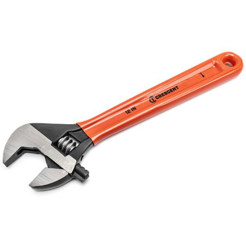 Crescent Adjustable Wrenches, 12" L, 1-1/2" Max Width, Black Mukwa Safety Services