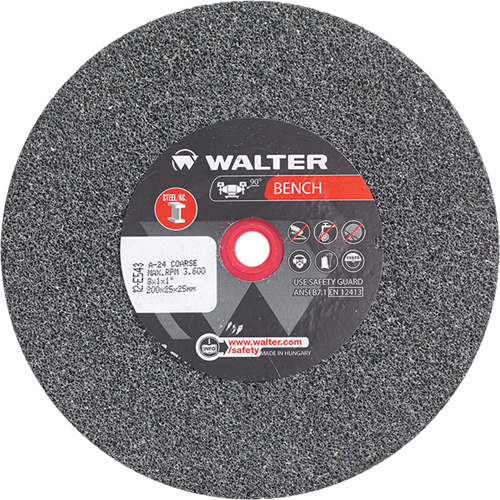 Bench Grinding Wheels, 8" x 1", 1" Arbor, 1 Mukwa Safety Services
