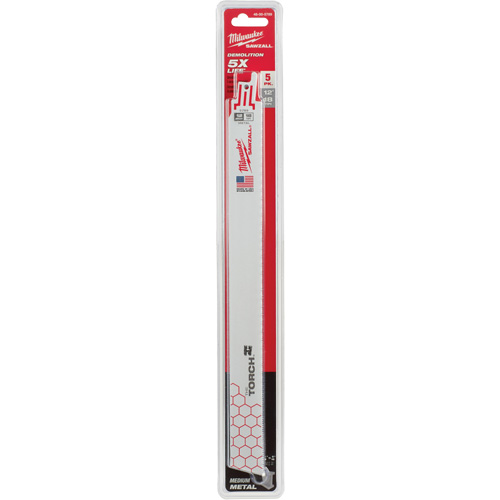 The Torch Sawzall&reg; Blade, Bi-Metal, 18 TPI, 12" L x 1" W Mukwa Safety Services