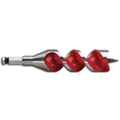 Longue m&egrave;che h&eacute;licoidale pour perceuse, Diam&egrave;tre de 1-1/4, Cannelure 4", Tige 7/16" hexagonal Mukwa Safety Services