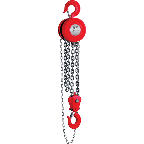Chain Hoist, 8' Lift, 11023 lbs. (5 tons) Capacity Mukwa Safety Services