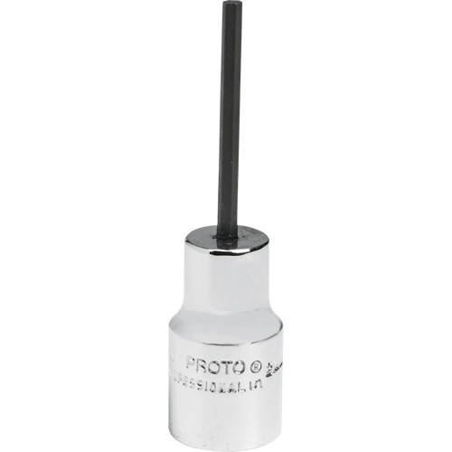 Douille &agrave; embout, Hexagonale, 2,5 mm x 1-7/8" lo, Prise 1/4" Mukwa Safety Services