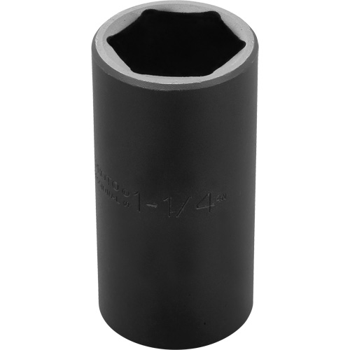 Socket, Impact, 1-1/4", 1/2" Drive, 6 Points, Deep Mukwa Safety Services
