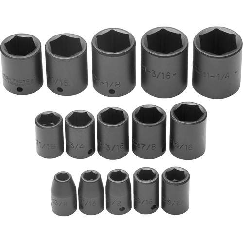 Socket Set, 6 Pcs, Impact, 1/2" Drive Size Mukwa Safety Services