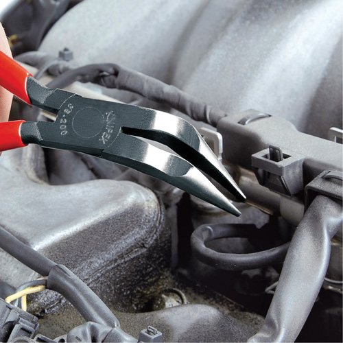 8" Long Nose 70° Angled Pliers without Cutter Mukwa Safety Services