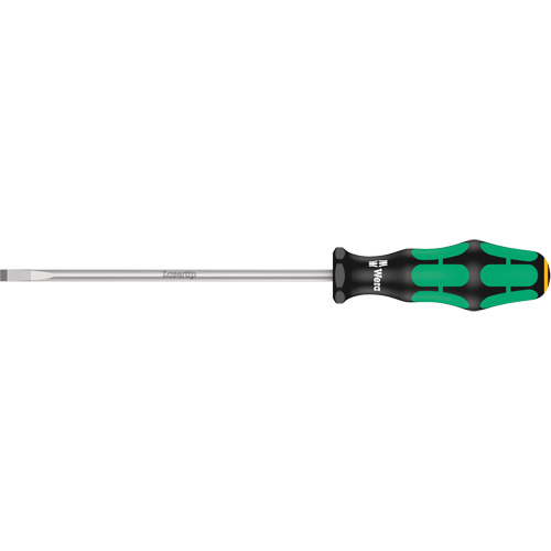 Slotted Screwdriver, 1/4" Tip, Round, 9-3/4" L, Plastic Handle Mukwa Safety Services