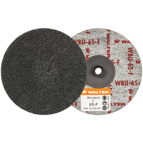 Twist Blendex U Discs, 3" Dia., Super Fine Grit, Silicon Carbide Mukwa Safety Services