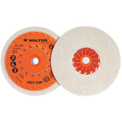 Cup Polishing Disc, 5" Dia. Mukwa Safety Services