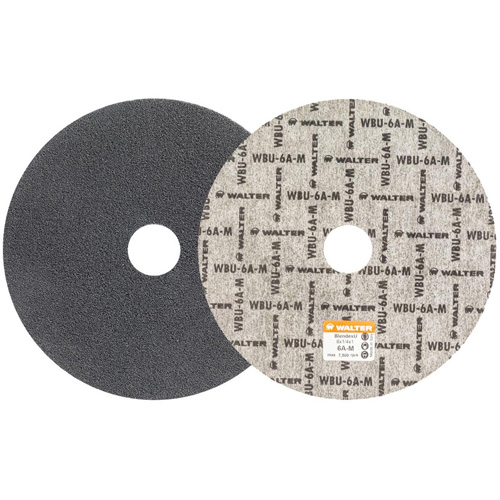 Blendex U Finishing Wheel, 6" Dia., 6AM Grit, Silicon Carbide Mukwa Safety Services