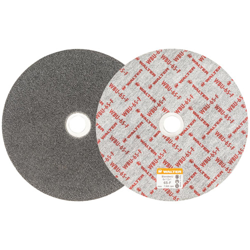 Blendex U Finishing Wheel, 6" Dia., 6SF Grit, Silicon Carbide Mukwa Safety Services