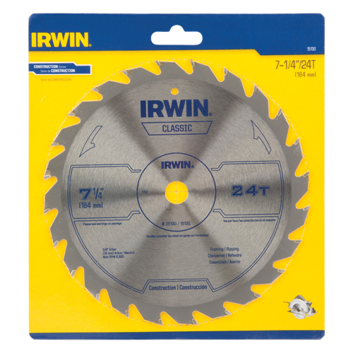 Contractor Saw Blades - Classic Series Saw Blades, 7-1/4", 24 Teeth, Wood Use Mukwa Safety Services