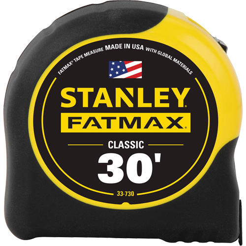 Ruban &agrave; mesurer classique FatMax, 1-1/4" x 30', Marques de goujon Imp&eacute;rial Mukwa Safety Services