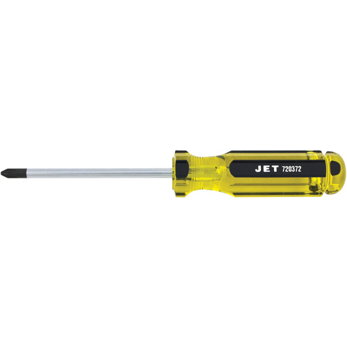 Phillips Jumbo Handle Screwdriver, #2, 4" L, Plastic/Steel/Aluminium/Wood/Cushion Grip/Magnetic/ESD-Safe Handle Mukwa Safety Services
