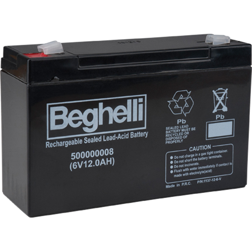 Sealed Lead Acid Batteries, 6 V, 12 Ah Mukwa Safety Services