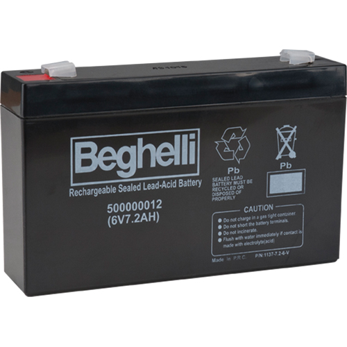 Sealed Lead Acid Batteries, 6 V, 7.2 Ah Mukwa Safety Services