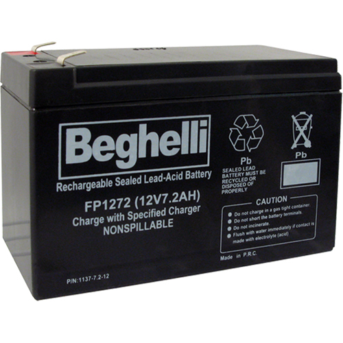 Sealed Lead Acid Batteries, 12 V, 7.2 Ah Mukwa Safety Services