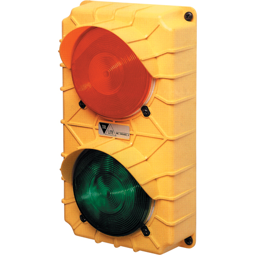 LED Stop & Go Lights, Plastic, 6-3/8" W x 3-3/4" D x 11-3/8" H Mukwa Safety Services