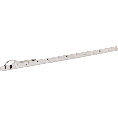 4' Power Strip, 12 Outlet(s), 6', 125 V Mukwa Safety Services