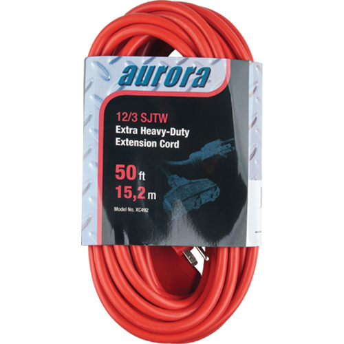 Cordon rallonge en vinyle, Ext&eacute;rieur, SJTW, AWG 12/3, 15 A, 3 prise(s), 50' Mukwa Safety Services