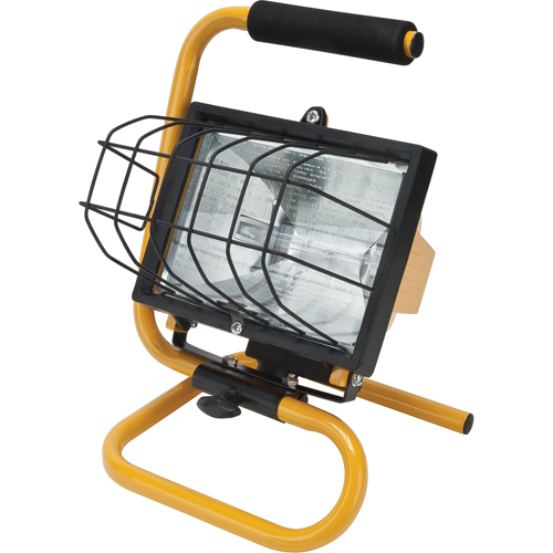 Projecteur portatif, Halog&egrave;ne, 500 W, 8000 lumens, Boîtier en Acier Mukwa Safety Services