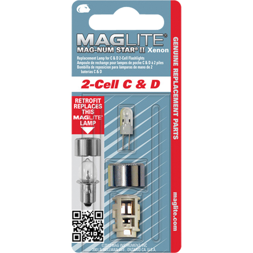 Ampoule de rechange pour lampe de poche &agrave; 2 piles C & D Mukwa Safety Services
