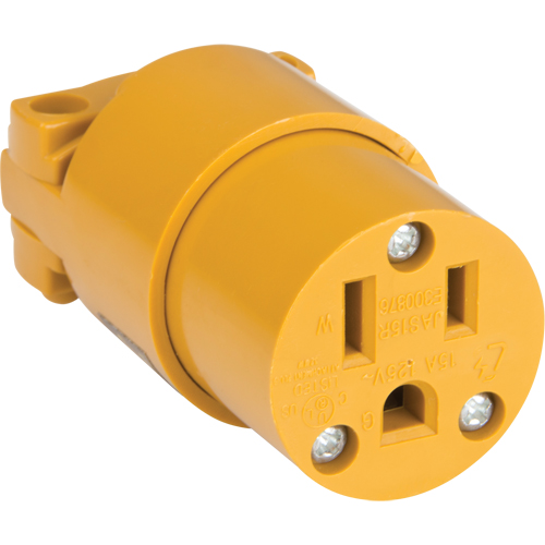 Connecteur de mise &agrave; la terre en PVC, 5-15R, Plastique Mukwa Safety Services