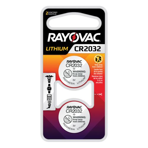 Piles boutons au lithium CR2032, 3 V Mukwa Safety Services