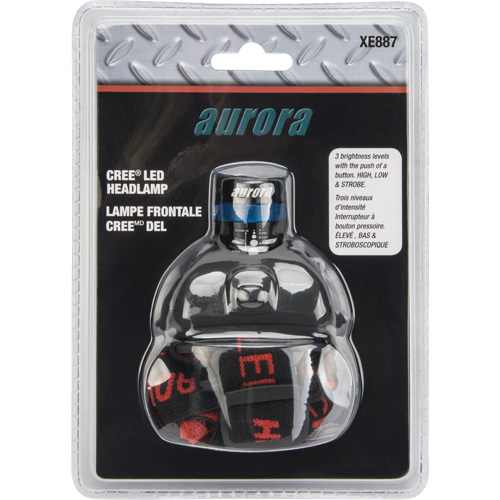 Cree&reg; Headlamp, LED, 120 Lumens, 6 Hrs. Run Time, AAA Batteries Mukwa Safety Services