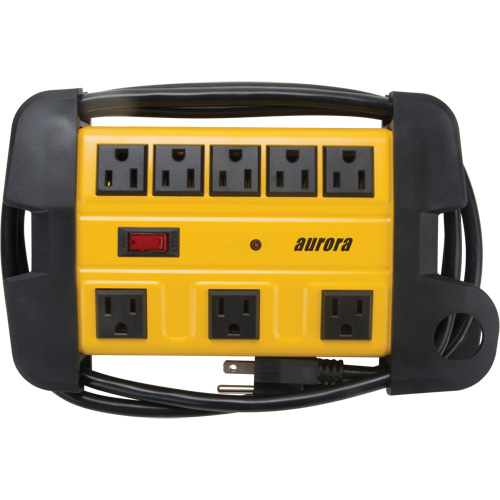 Protecteur de surtension &agrave; prise multiple pour l'atelier, 8 Prises, 1350 J, 1875 W, Cordon 6' Mukwa Safety Services