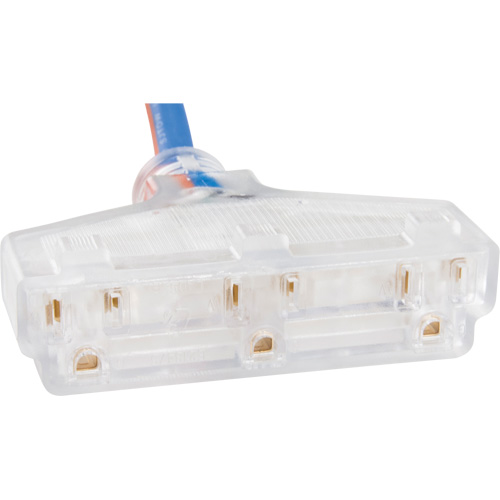 TPE-Rubber Extension Cord with Light Indicator, All-Weather, SJEOW, 12/3 AWG, 15 A, 3 Outlet(s), 25' Mukwa Safety Services