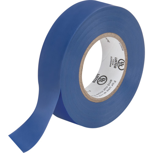 Electrical Tape, 19 mm (3/4") x 18 M (60'), Blue, 7 mils Mukwa Safety Services