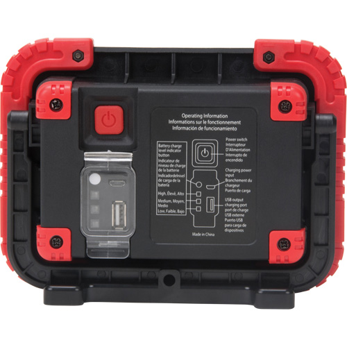 Lampe de travail portative, DEL, 10 W, 1000 lumens, Boîtier en Plastique Mukwa Safety Services