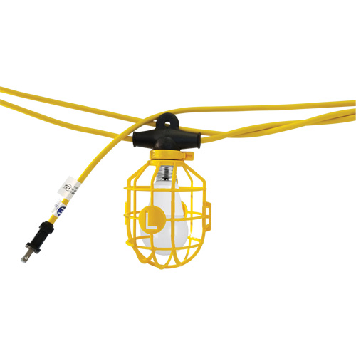 Chaînes de lumi&egrave;res DEL avec connecteur, 10 Lumi&egrave;res, 1200" lo, Boîtier en Plastique Mukwa Safety Services