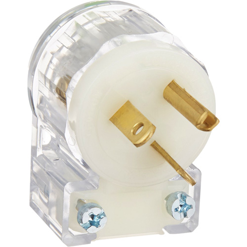 Prise de rallonge &agrave; angle de qualit&eacute; hospitali&egrave;re, Nylon, 20 A, 250 V Mukwa Safety Services