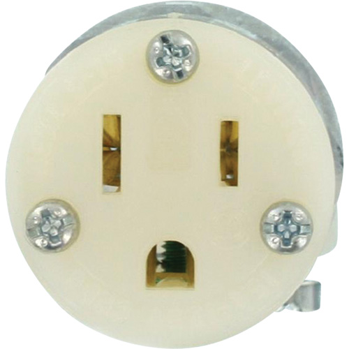 Hospital Grade Extension Plug Connector, 5-15R, Nylon Mukwa Safety Services