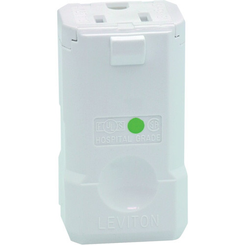 Hospital Grade Plug Connector, 5-15R, Nylon Mukwa Safety Services