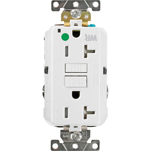 SmartlockPro&reg; Extra Heavy-Duty Self-Test GFCI Receptacle Mukwa Safety Services