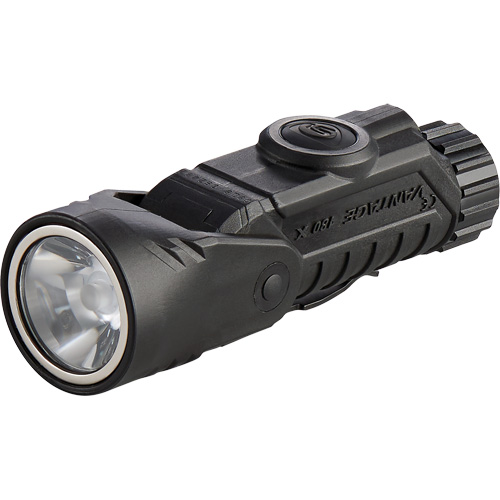 Vantage&reg; 180 X Multi-Fuel Helmet/Right Angle Flashlight, LED, Rechargeable/CR123A Batteries, Nylon Polymer Mukwa Safety Services