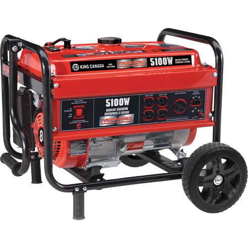 Generator with Wheel Kit, 5100 W Surge, 4000 W Rated, 120 V/240 V, 15 L Tank Mukwa Safety Services