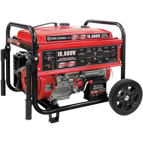 Gasoline Generator with Electric Start, 10000 W Surge, 7500 W Rated, 120 V/240 V, 25 L Tank Mukwa Safety Services