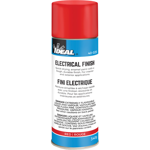 Peinture-&eacute;mail &agrave; s&eacute;chage rapide pour fini isolant, Canette a&eacute;rosol, Rouge Mukwa Safety Services