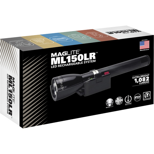 ML150LR(X) Fast-Charging Flashlight, LED, 1082 Lumens, Rechargeable Batteries Mukwa Safety Services