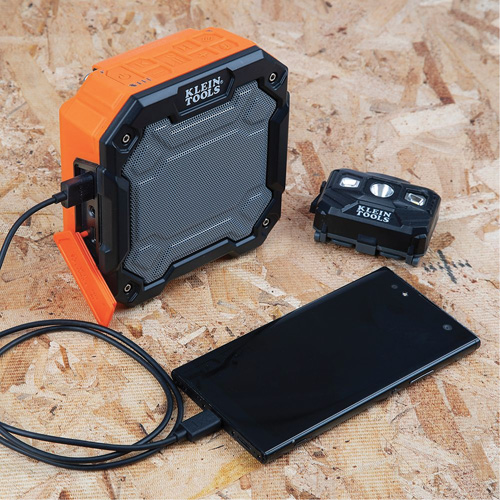 Haut-parleur Bluetooth avec aimant et crochet (outil seulement), Lithium-ion Mukwa Safety Services