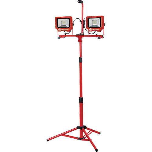 Twin Work Light with Tripod, LED, 40 W, 6000 Lumens, Aluminum Housing Mukwa Safety Services