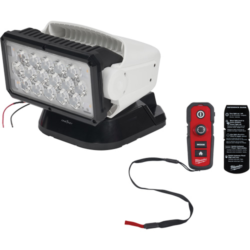 Utility Remote Control Search Light, LED, 4250 Lumens Mukwa Safety Services