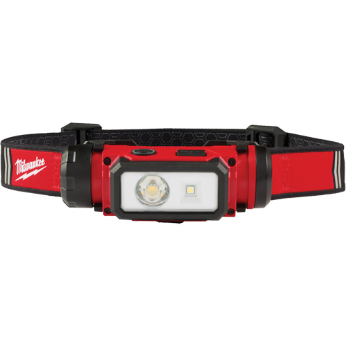 REDLITHIUM USB Hardhat Headlamp, LED, 600 Lumens, 5 Hrs. Run Time, Rechargeable Batteries Mukwa Safety Services