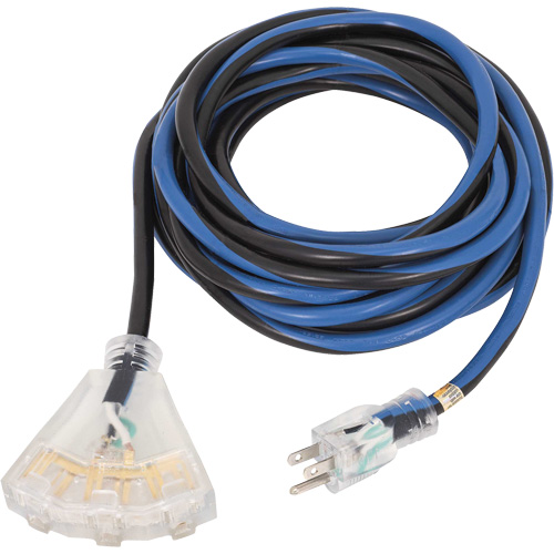 JLEC-1425 Contractor Grade Extension Cord, Indoor/Outdoor, SJTOW, 14 AWG, 15 A, 25' Mukwa Safety Services