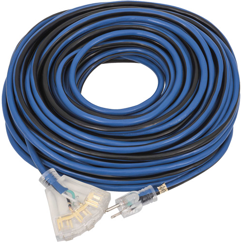 JLEC-12100 Rallonge de qualit&eacute; professionnelle, Int&eacute;rieur/ext&eacute;rieur, SJTOW, AWG 12, 15 A, 100' Mukwa Safety Services